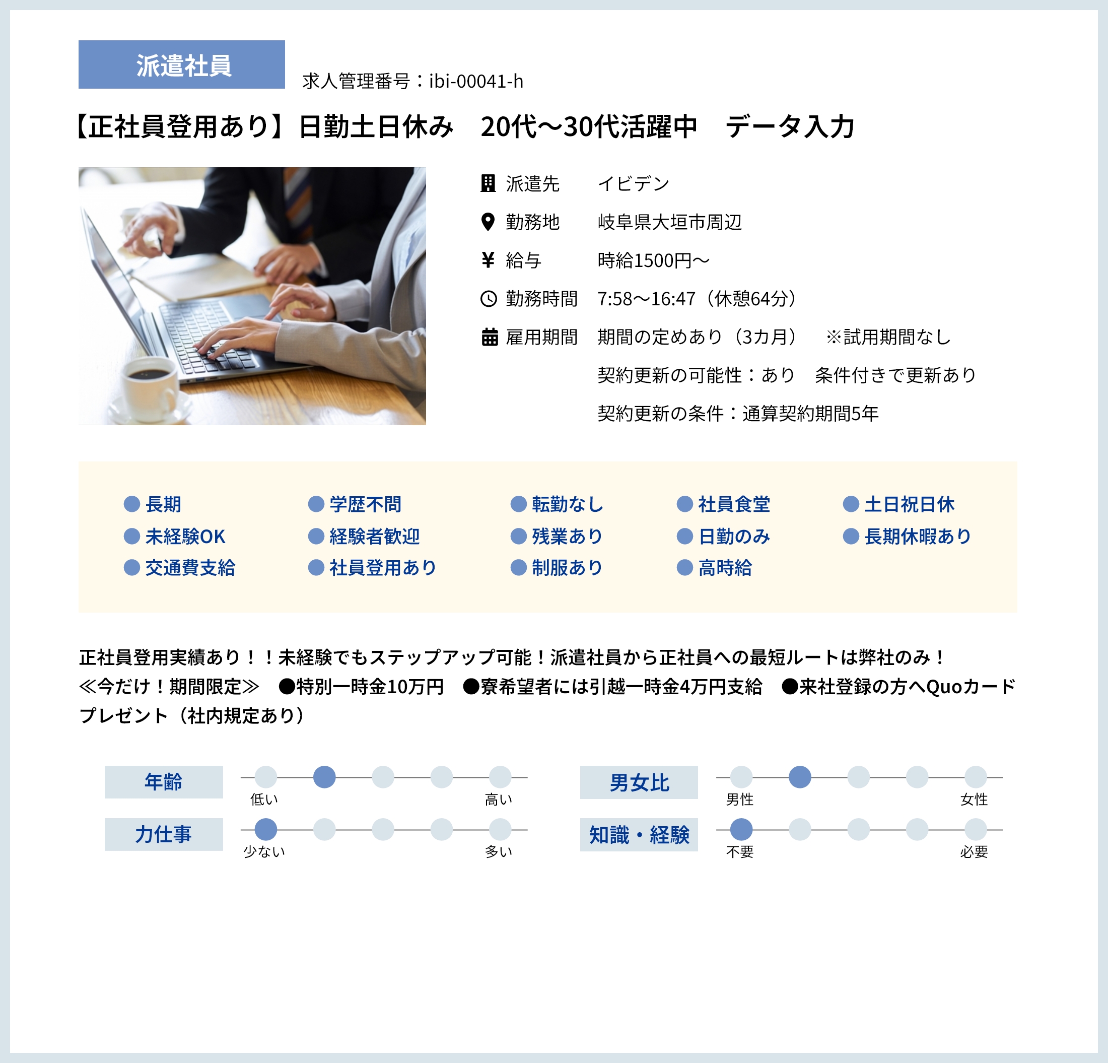 データ入力の求人